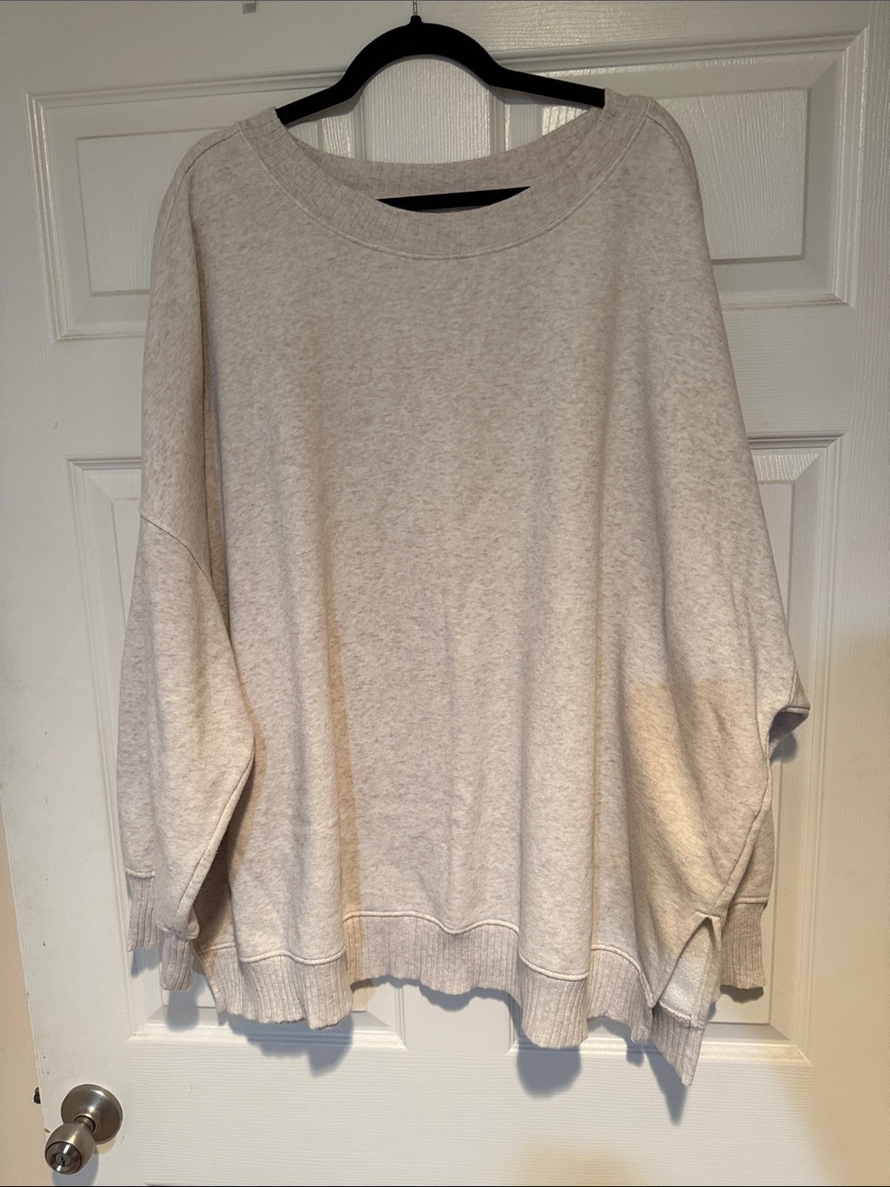 SO Cream Oversized Crewneck Sweater